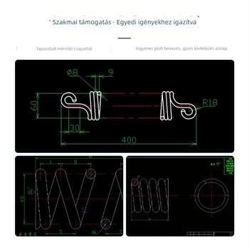 304 rozsdamentes acél kompressziós rugó bútorokhoz és mechanikai és elektronikai hardverhez — Jieqiao