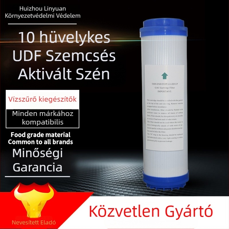 Vízszűrőelem granuláris aktív szénnel – kókuszhéjból származó aktív szén – univerzális tartozék vízszűrőkhöz