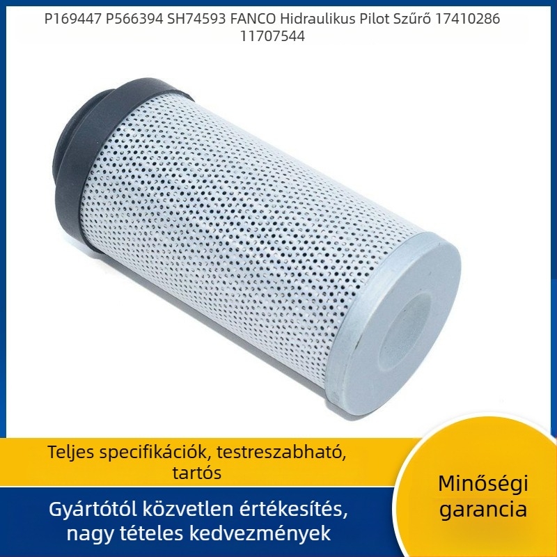 Qiao qing által gyártott Volvo teherautóhoz való hidraulikus pilóta szűrőelem; nagy szennyezőanyag-tartalom; magas szennyezettség; szűrőanyag