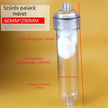 T33Átlátszó membránhéj DIY újratölthető szűrő cartridge-hez – műanyag akváriumi vízkezelő kiegészítő