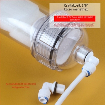 T33Átlátszó membránhéj DIY újratölthető szűrő cartridge-hez – műanyag akváriumi vízkezelő kiegészítő