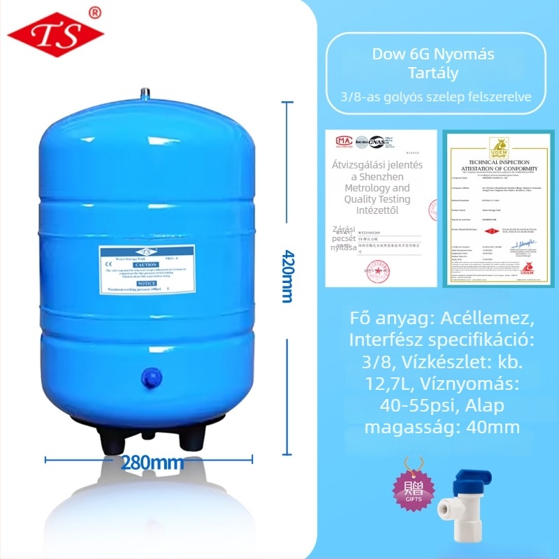 Víztisztító szűrőelemmel, Lu Yue, modell 3.2G6G, közvetlen ivóvíz adagoló