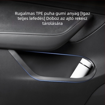Tesla Model Y/3 műszerfal tároló doboz — műanyag, vízálló, nyomásálló, fogantyúval