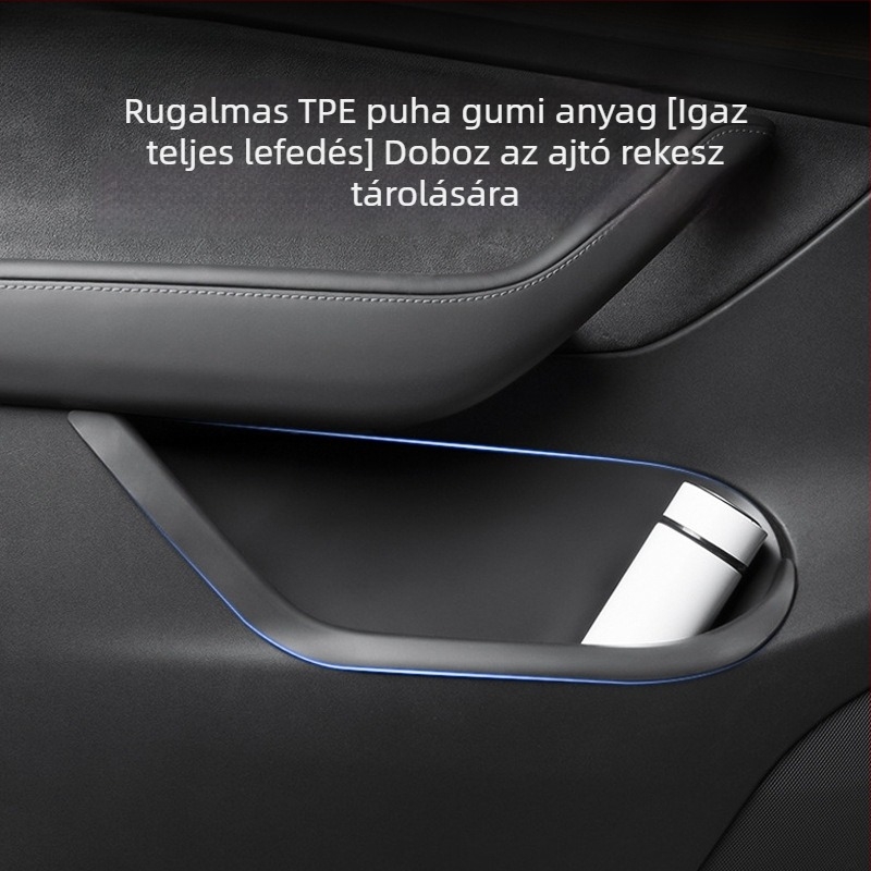 Tesla Model Y/3 műszerfal tároló doboz — műanyag, vízálló, nyomásálló, fogantyúval