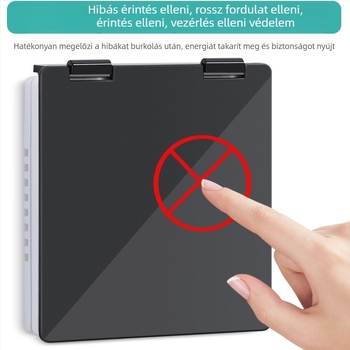 Központi klímaberendezés árnyékoló paneljének védőfedél kapcsoló dobozhoz és termosztáthoz — védelem véletlen érintés ellen, fürdőszobai fröccsenés elleni védelem