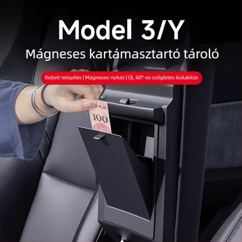 Tesla Model Y központi konzol karfa tárolórekesz módosító kiegészítők – privát rekesz