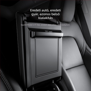Tesla Model Y központi konzol karfa tárolórekesz módosító kiegészítők – privát rekesz