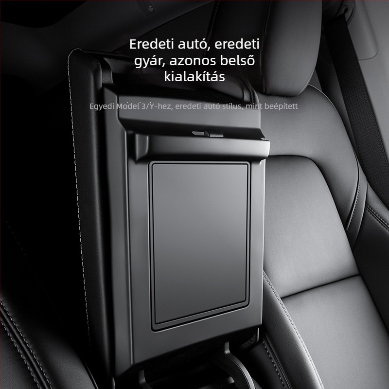 Tesla Model Y központi konzol karfa tárolórekesz módosító kiegészítők – privát rekesz