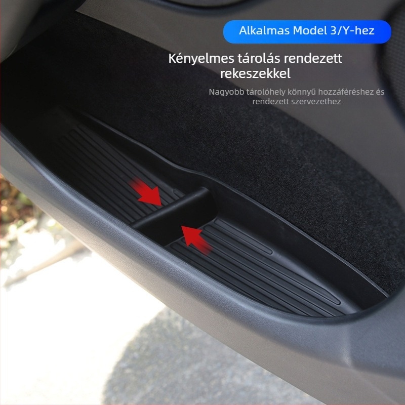 A Tesla Model Y ajtókilincs tároló doboza (6 férőhelyes) – négyajtós kivitelhez, műanyag, vízálló, nyomásálló