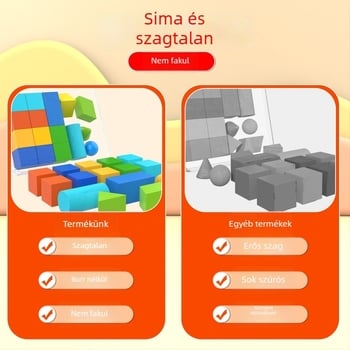 Faanyagból készült matematikai taneszközök 1–2. osztály számára – Tangram, számoló rudak, óramodel, tanuló doboz, kötetek 1–2 (Youcai márka)