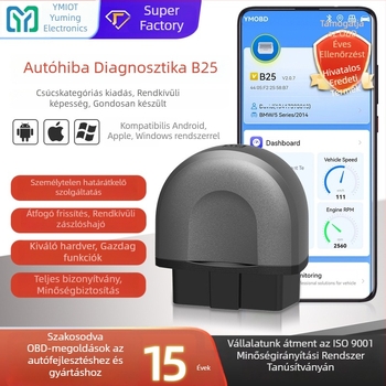 B25 Bluetooth autódiagnosztikai eszköz – többfunkciós hibakereső a motorhoz, az ABS-hez és a teljes jármű-ellenőrzéshez (Elm327)