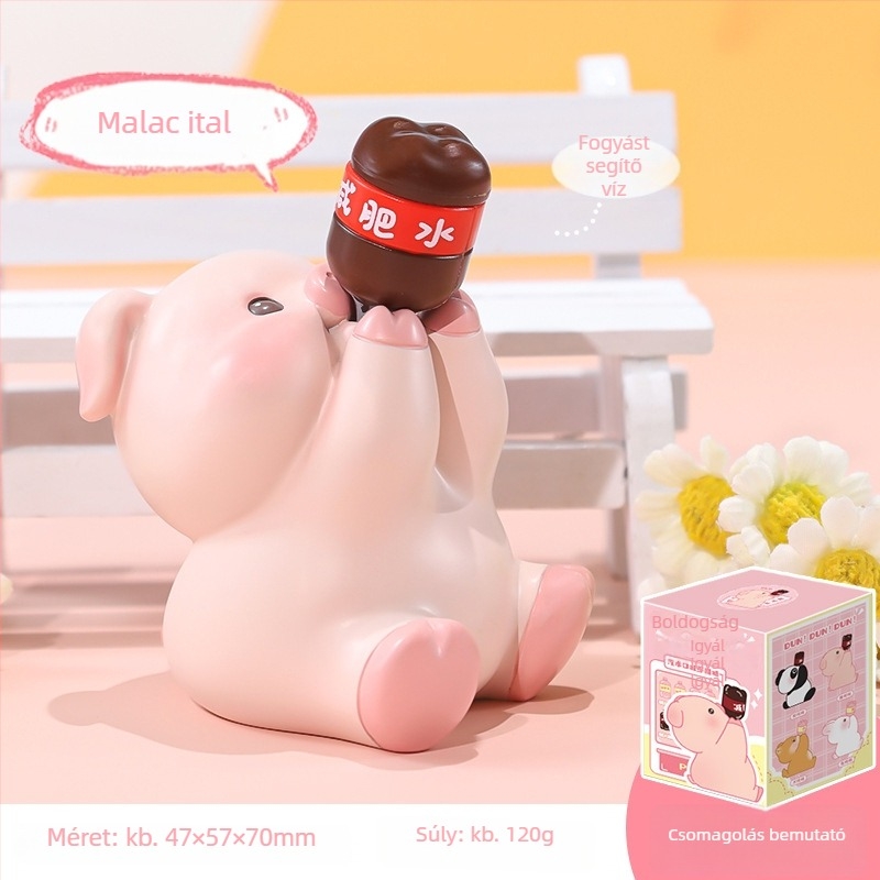 Gyanta karikatúra asztali figurka – BABY STORY, IP: Happy Tons, Művészeti alkotás, Születésnapi ajándék