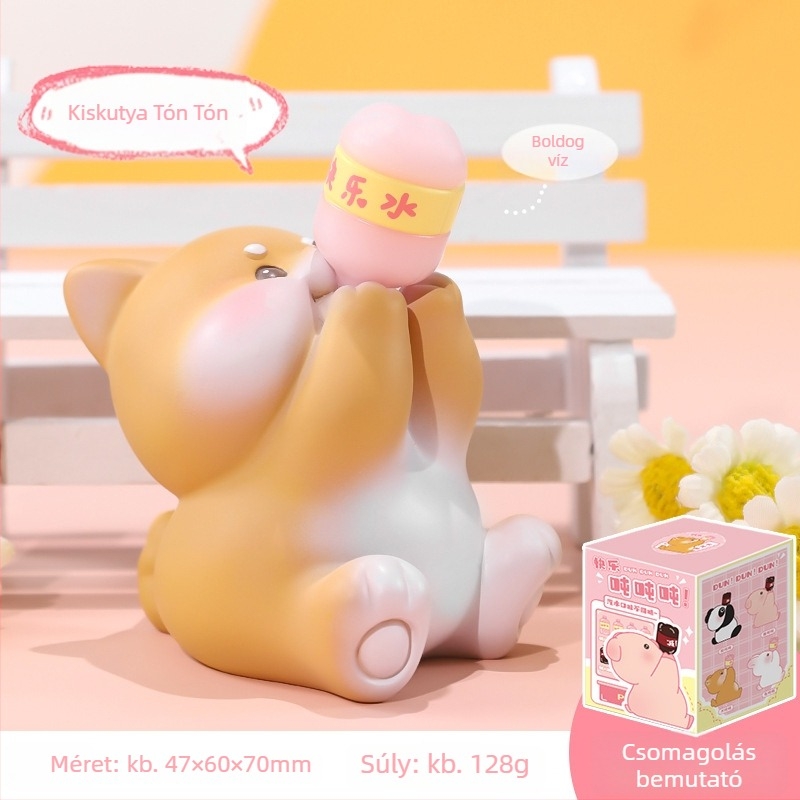 Gyanta karikatúra asztali figurka – BABY STORY, IP: Happy Tons, Művészeti alkotás, Születésnapi ajándék