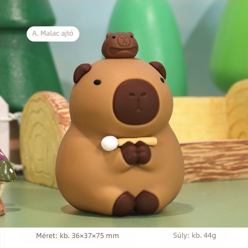 Gyanta karikatúra asztali figurka – BABY STORY, IP: Happy Tons, Művészeti alkotás, Születésnapi ajándék