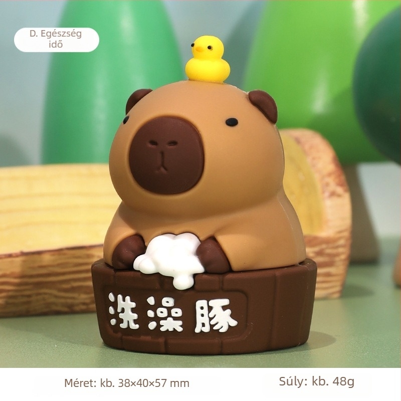 Gyanta karikatúra asztali figurka – BABY STORY, IP: Happy Tons, Művészeti alkotás, Születésnapi ajándék