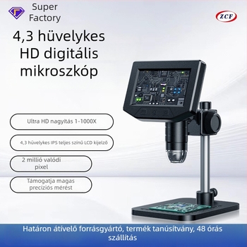 Beépített kijelzős digitális mikroszkóp, ZCF márka, elektronikai felhasználás, licencelhető magáncímke