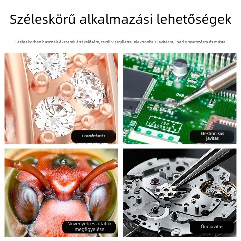 Beépített kijelzős digitális mikroszkóp, ZCF márka, elektronikai felhasználás, licencelhető magáncímke