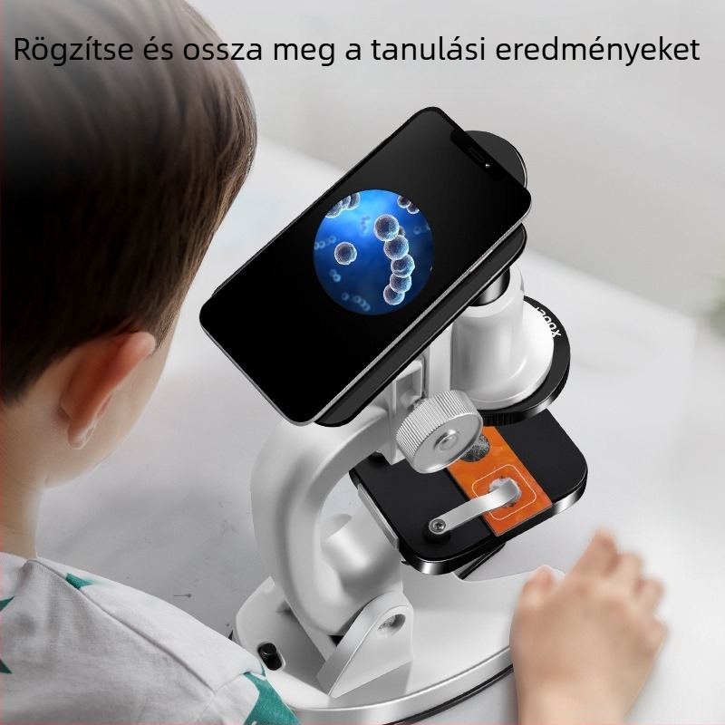 Biológia/kemia oktatási mikroszkóp játék, DIY, videó útmutató, 4–6 éveseknek
