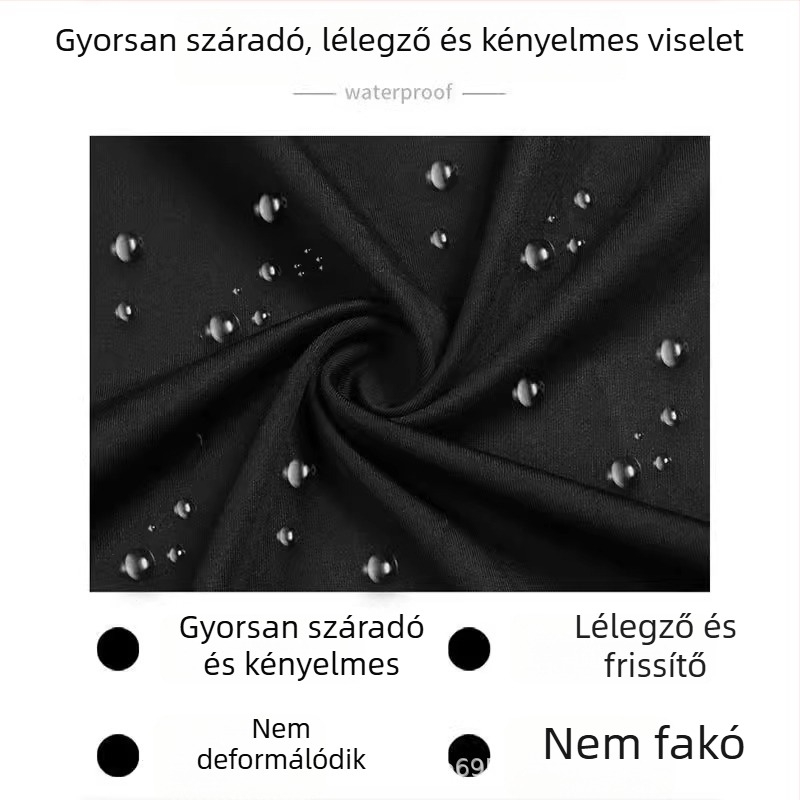Férfi úszónadrág, mintás poliészter anyag (80%), bélés poliészter (80%), alkalmas úszásra és vízisportokra