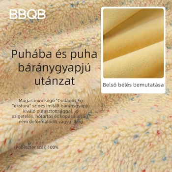 Gyerekek téli vastagított kabát álló gallérral, cipzárral, karikatúra mintával