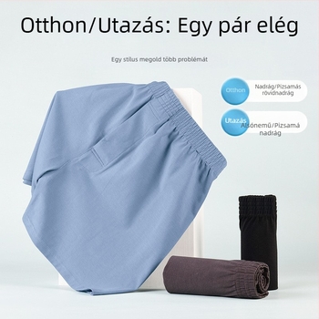 Férfi pamut boxer alsó, laza szabás, középmagas derekú, kötött anyag, 90–95% pamut.