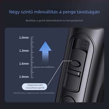Yongri hajvágó - Újratölthető, kerámiapengével, beépített 1200-2000mAh akkumulátor, üzemidő 3–6 óra, zaj 46–70dB