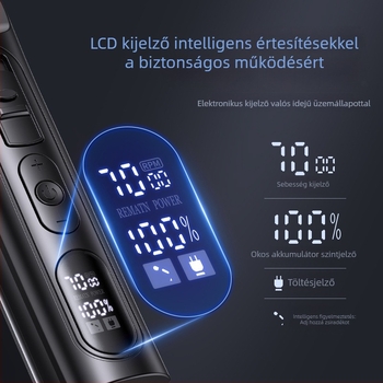 Yongri hajvágó - Újratölthető, kerámiapengével, beépített 1200-2000mAh akkumulátor, üzemidő 3–6 óra, zaj 46–70dB