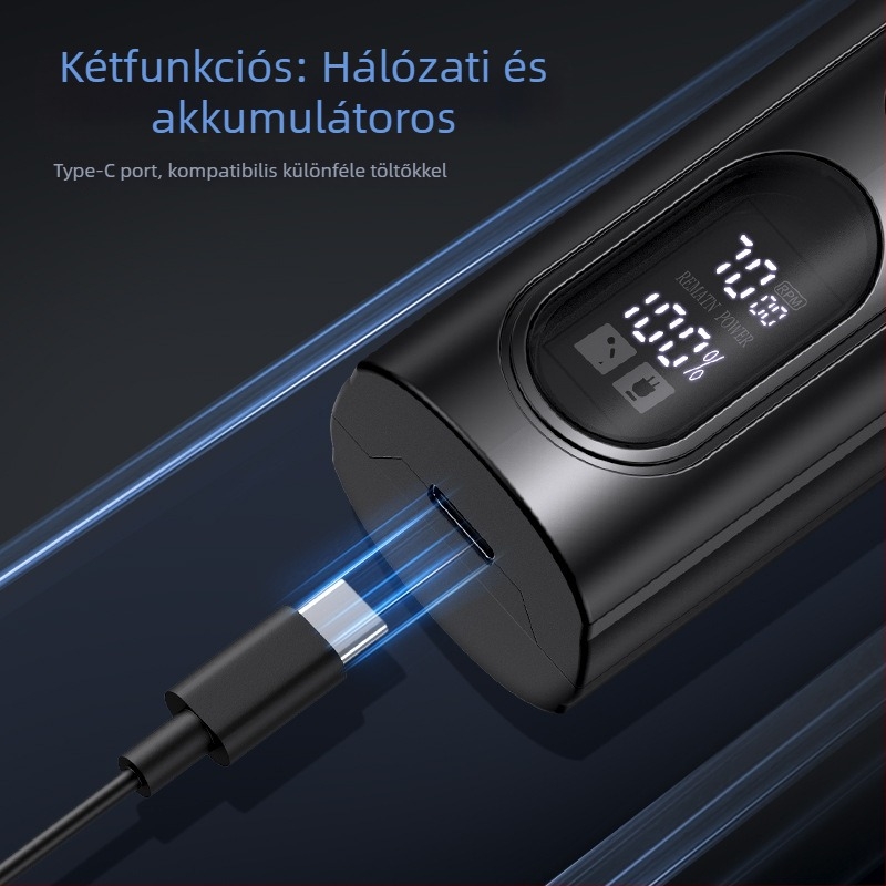 Yongri hajvágó - Újratölthető, kerámiapengével, beépített 1200-2000mAh akkumulátor, üzemidő 3–6 óra, zaj 46–70dB