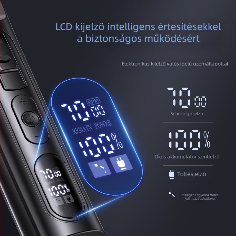 Yongri hajvágó - Újratölthető, kerámiapengével, beépített 1200-2000mAh akkumulátor, üzemidő 3–6 óra, zaj 46–70dB