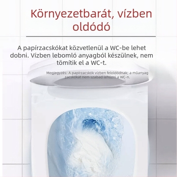 Biodegradálható hordozható kutyapiszok zacskók, papír/plasztik zacskók, 5/80 darab