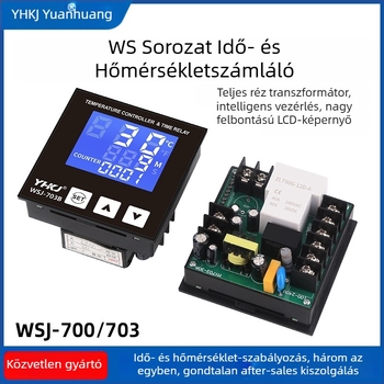 WSJ700 termosztát magas teljesítményű hőmérséklet-szabályozó, állítható, digitális kijelző, intelligens automatikus állandó hőmérséklet, 220V, nyílásos telepítés