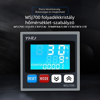 WSJ700 termosztát magas teljesítményű hőmérséklet-szabályozó, állítható, digitális kijelző, intelligens automatikus állandó hőmérséklet, 220V, nyílásos telepítés