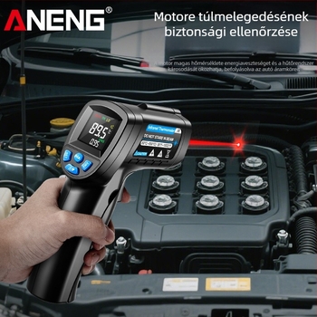ANENG infravörös hőmérő ipari használatra — 0,5 s válaszidő, AA elem