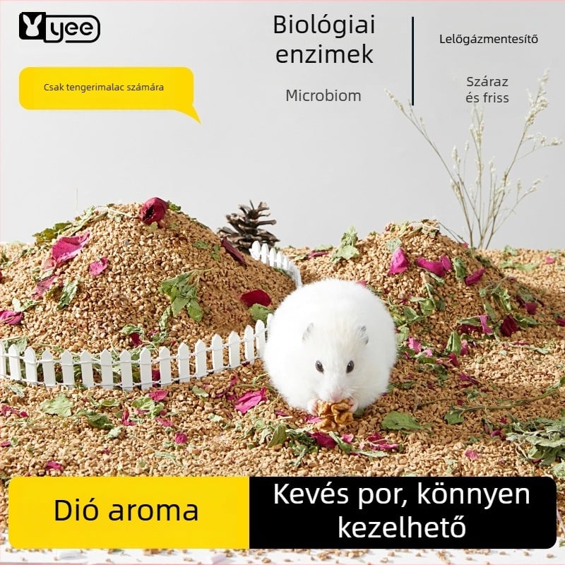 Hamster aljzat dióhomokból – Yee márka – Állatgondozási eszközök