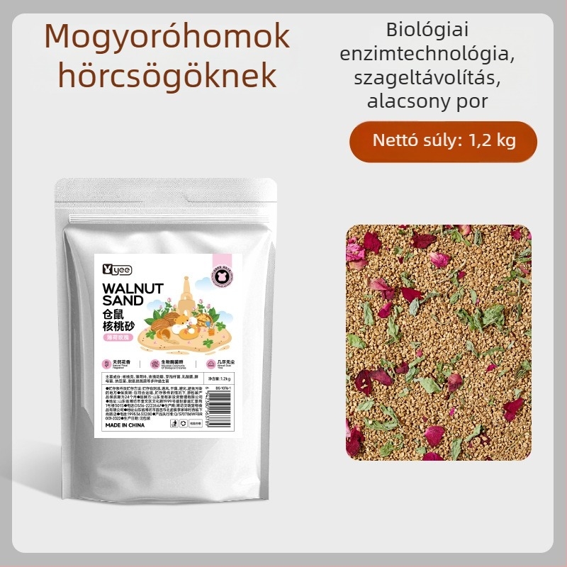 Hamster aljzat dióhomokból – Yee márka – Állatgondozási eszközök