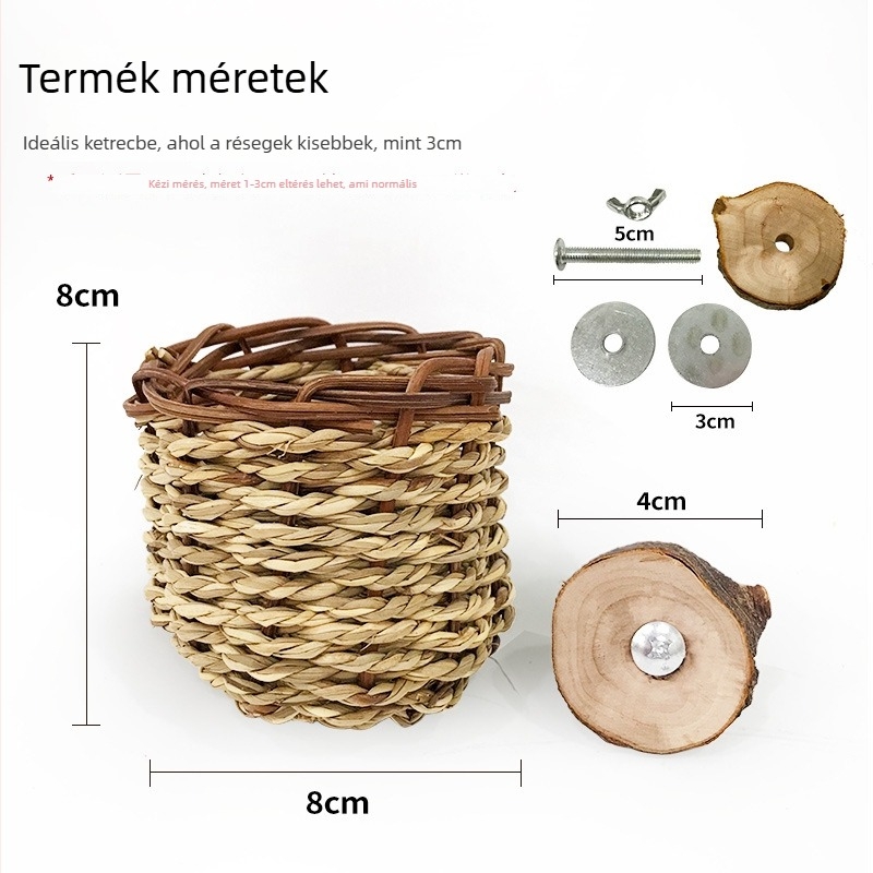 Carrot Valley szalmaszövet madárfészek