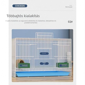 Vasból készült huzalos tenyésztőketrec madarak számára, fürjeknek, csibéknek és kacsáknak