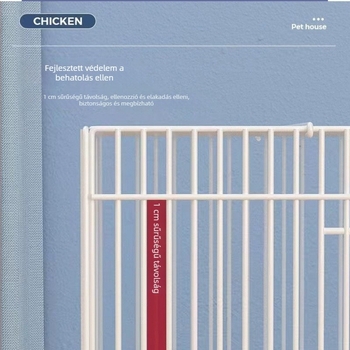 Vasból készült huzalos tenyésztőketrec madarak számára, fürjeknek, csibéknek és kacsáknak