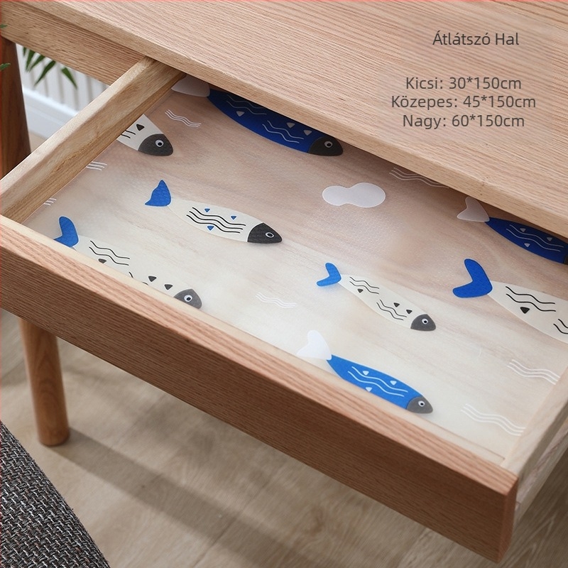 Konyhai fiókok és szekrény liner EVA anyagból, cartoon mintázat, négyzetes alak, vízálló és olajálló, nedvesség- és gombaálló