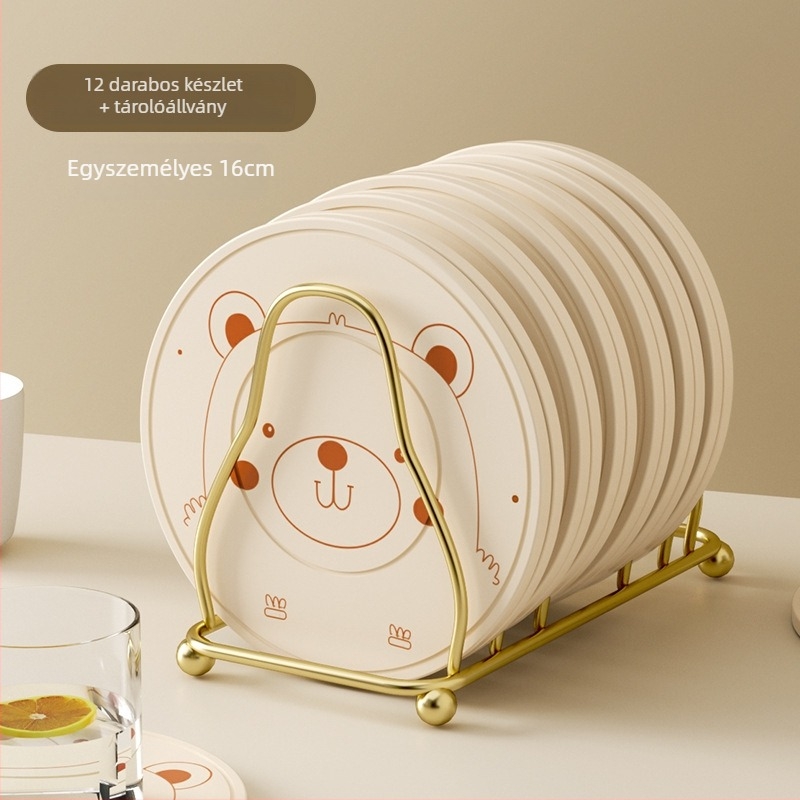 Szilikon hőszigetelő étkezők alátét – kör alakú, modern minimalista stílus, prémium minőség