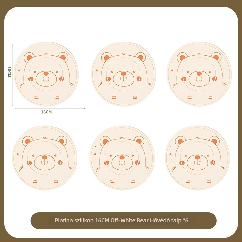 Szilikon hőszigetelő étkezők alátét – kör alakú, modern minimalista stílus, prémium minőség
