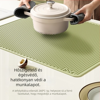 Szilikon konyhai matrac – csúszásmentes, hőálló, négyzet alakú, prémium minőség