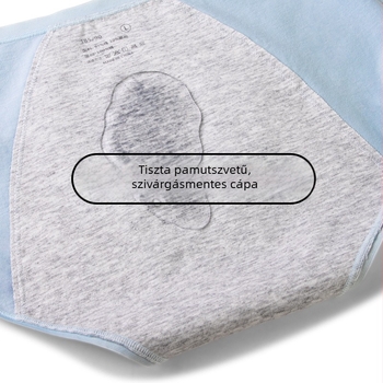 Női pamut alsónemű 100% pamutból, hosszított ágyékkal, 60 db, 7A antibakteriális, menstruációk elleni védelem
