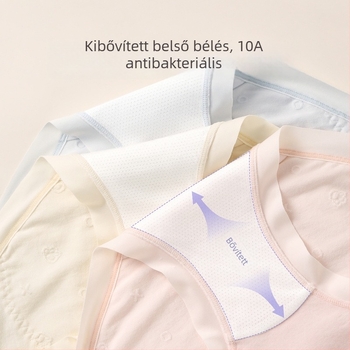 Női antibakteriális menstruációs alsónemű középmagas derekú védelemmel a szivárgás ellen; fő anyag: pamut-modál-spandex; intim rész: viszkóz-spandex-nylon