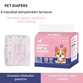 Linpeng kutya menstruációs nadrág – pamut alapú, nem szövött anyagú, univerzális illeszkedés, 60 darab.