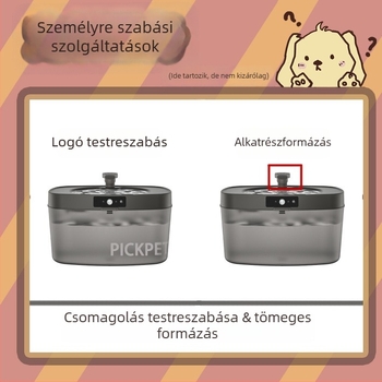 Háziállatok számára vízadagoló szűrővel, csendes, nagy kapacitású, levehető, macskák és kutyák számára