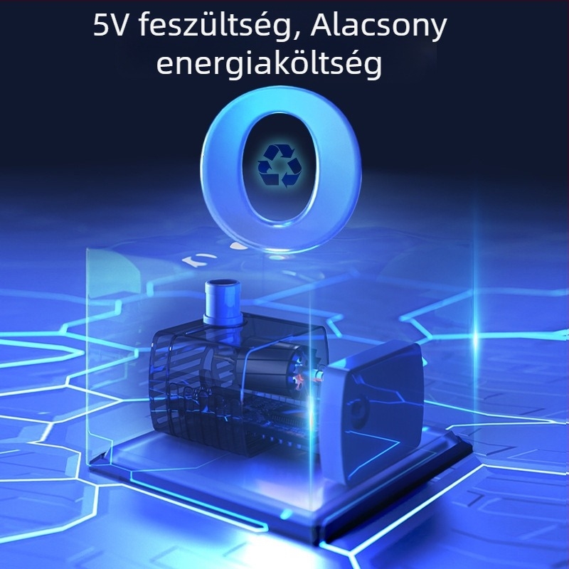Macska vízforrás automatikus szűréssel és keringő vízzel, levehető, ABS+PET, 660 g