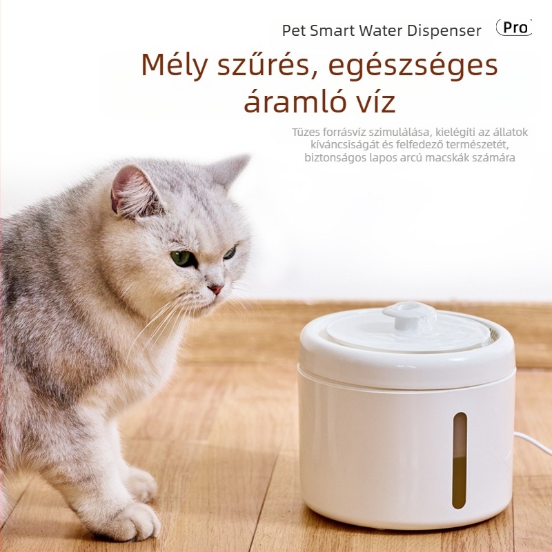 Little beast Fountain sorozat intelligens vízadagoló háziállatok számára – csendes, keringő szűrt víz, levehető, macskáknak és kutyáknak alkalmas, súly 0,67 kg