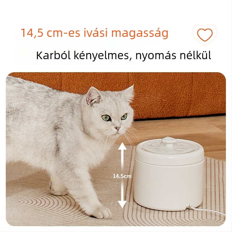 Little beast Fountain sorozat intelligens vízadagoló háziállatok számára – csendes, keringő szűrt víz, levehető, macskáknak és kutyáknak alkalmas, súly 0,67 kg