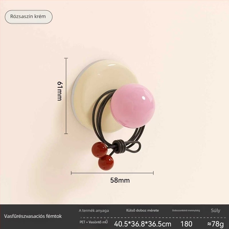 Szívócsészés ajtófogantyú – PET+ABS, modell YM.7242, gömbölyű kialakítás, fúrás nélküli telepítés, alkalmas csúszóajtókhoz és szekrényekhez